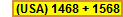 (USA) 1468 + 1568